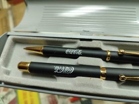 早期可口可乐赠送钢笔圆珠笔2支