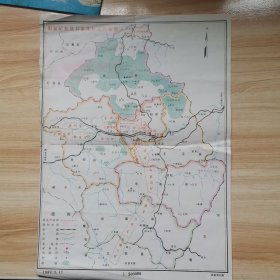 老地图—阳泉矿务局井田及林区分布图（1989年）
