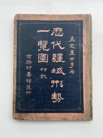 民国商务印书馆发行《历代疆域形势一览图》，内容包含中国历代地图及描述。尺寸：29×22cm