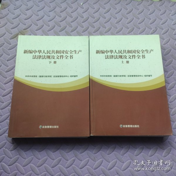 新编中华人民共和国安全生产法律法规及文件全书(上下)