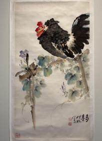 萧朗 大吉大利 花鸟国画 
萧朗（1917～2010），名印鈢，字朗，别署萍香阁主人，北京人。中国当代著名花鸟画家和美术教育家。中国美术家协会会员，天津美术家协会名誉副主席，天津美术学院教授。享受政府特殊专家津贴待遇。