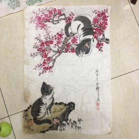 国画猫一幅