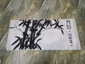 国画作品 竹影 软片 见图 书法字画类