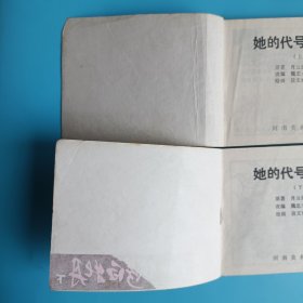 连环画 她的代号白牡丹（上下）