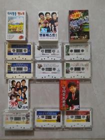 韩国流行歌曲韩版磁带套盒五套 不单出 打包120