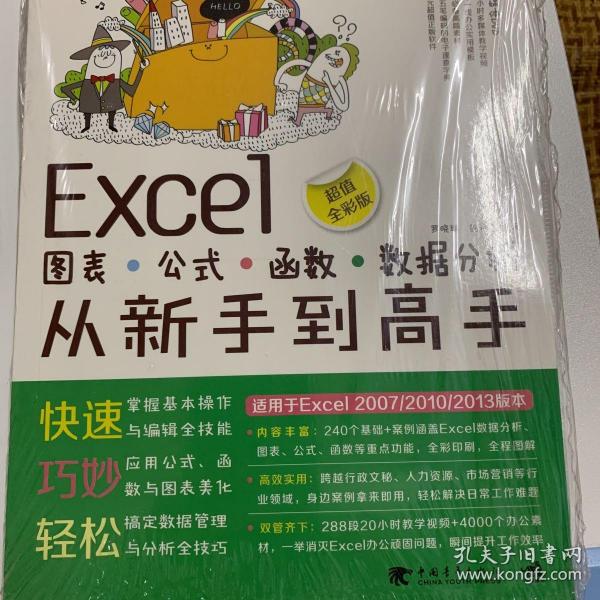 Excel图表·公式·函数·数据分析从新手到高手