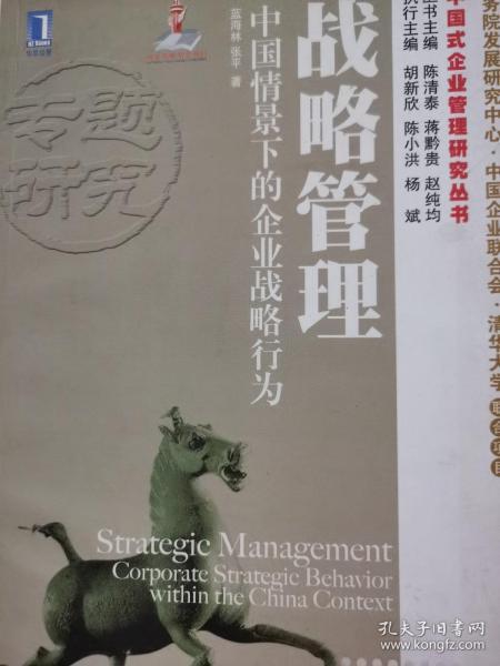 战略管理：中国情景下的企业战略行为