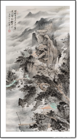 四尺整张，山水甄选，《花溪山翠图》