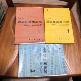 历史在这里沉思 （1966--1976年记实）1-3卷 三本合售