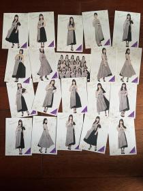 乃木坂46收藏卡明信片偶像公式生写卡 白石麻衣西野七濑齐藤飞鸟山下美月 正品JP日版套卡共计20张打包