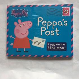 英文原版 小猪佩奇粉红猪小妹 Peppa Pig Peppa's Post 佩奇的信 大开本 互动操作故事书! 精装未拆封