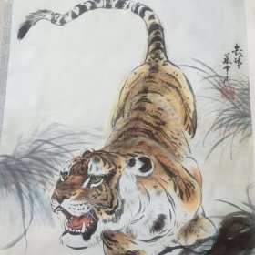 中国画-刘炜《虎》