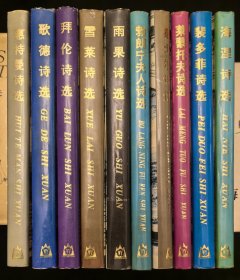 36开精装本：《海外名家诗丛10册合售》，附赠《海涅诗选》《海涅诗集》