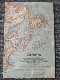 National Geographic国家地理杂志地图系列之1961年12月 Canada 加拿大地图