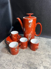 70，80年代，唐山二瓷，茶壶一套