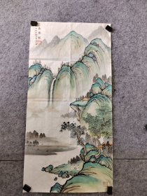 李玉红老师仿古山水，三尺整张