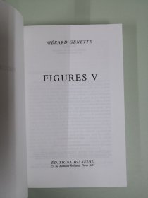 【2-3个月左右到货 BOOK LOVERS专享285元】法语法文原版 Gérard Genette 热拉尔·热奈特 Figures V 辞格 第五卷 内页顺滑厚重 当代法国最有影响力的文学批评家之一 欧洲经典叙述学的奠基人 法语进阶权威版