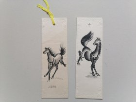书签 骏马画【2张合售】