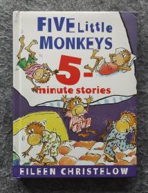 【英文原版】《Five little Monkeys 5 minute stories》（学生英语阅读绘本）