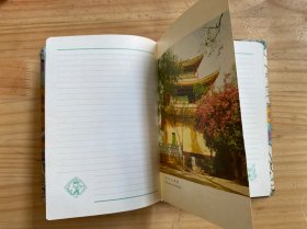 上海日记本（未使用）带函套 布面精装带金属标