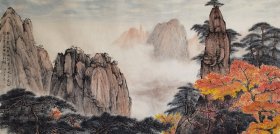 张之道 137*68cm，软片 1985年出生，安徽籍，上海黄浦区美术家协会会员，师从海派画家鍾基明，善山水、花鸟。