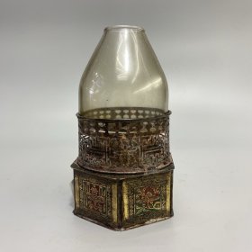 纯铜油灯 尺寸如图