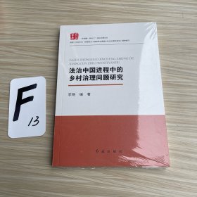 法治中国进程中的乡村治理问题研究