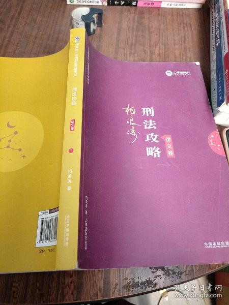 司法考试2019 上律指南针 2019国家统一法律职业资格考试：柏浪涛刑法攻略·讲义卷