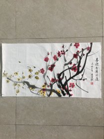 著名戏剧家，诗人作家汪曾祺精彩花卉，97年喜迎香港回归作品