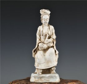 宋湖田窑影青瓷雕塑母爱古董古玩古瓷器文玩艺术收藏品老物件