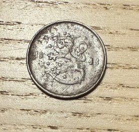 1943年芬兰25芬尼硬币特殊时期的货币（鄙视卖假币的）