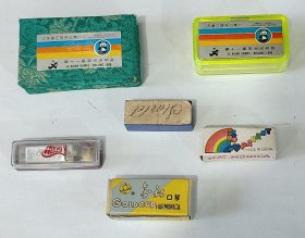 1990年第十一届北京亚洲运动会纪念迷你口琴金杯牌迷你口琴等6件