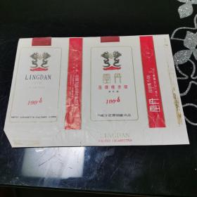 早期 灵丹过滤嘴香烟  烟标 中国合肥卷烟厂