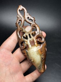 和田玉鹿头领头鹿
