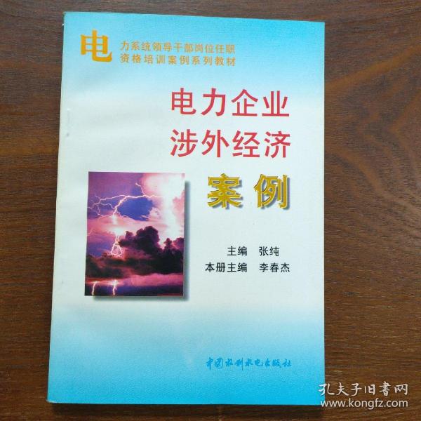 电力企业涉外经济案例——电力系统领导干部岗位任职资格培训案例系列教材（特价/封底打有圆孔）