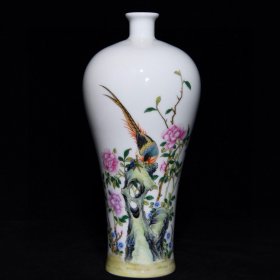《精品放漏》雍正珐琅彩梅瓶——清代瓷器收藏