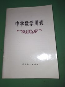 中学数学用表