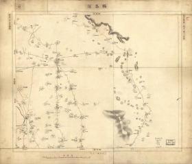 古地图1894 北京近傍图壹览  杨各庄。纸本大小55*66厘米。宣纸艺术微喷复制。
