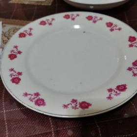 陶瓷粉花菜盘