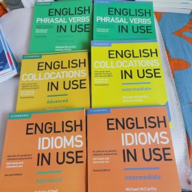 ENGLISH PHRASAL VERBS IN USE （Advanced）（Intermediate）+ENGLISH COLLOCATIONS IN USE（Advanced）（Intermediate）+ENGLISH PHRASAL VERBS IN USE（Advanced）（Intermediate）Second Edition 6本合售 无字迹