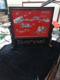 扬州螺钿漆器，品佳（照片反光，近全品）