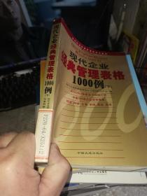 现代企业经典管理表格1000例（下）