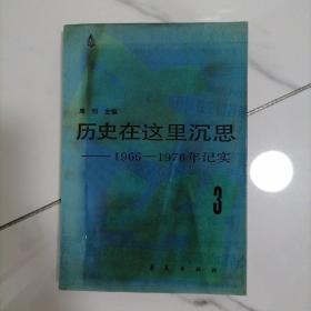 【正版】历史在这里沉思3（1966-1976年记实）