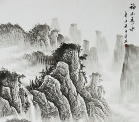 陆老师大六尺水墨国画