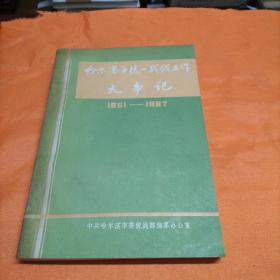 哈尔滨市统一战线工作大事记（1951-1987）