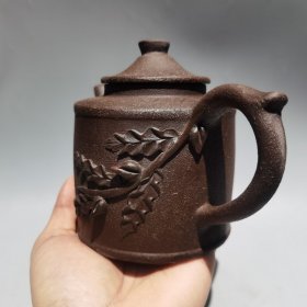 紫砂壶紫砂茶直筒壶 420cc