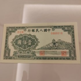 第一套人民币100元（鉴别币）