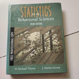 statistics for the behavioral sciences【third edition】【大16开硬精装英文原版】