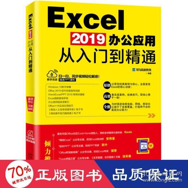 EXCEL 2019办公应用从入门到精通 