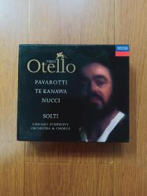 帕瓦罗蒂《威尔第，奥赛罗》VERDl   OtellO   PAVAROTTl  TE   KANAWA   NUCC  SOCCI（2碟）CD